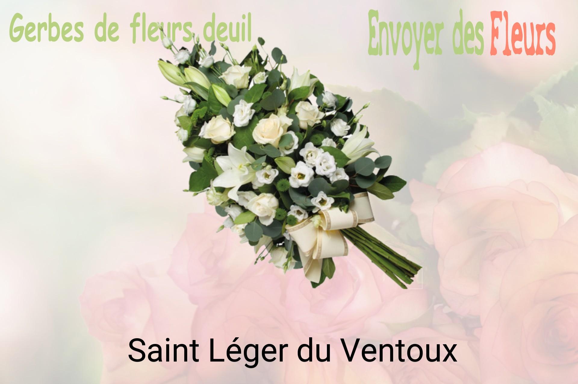 Gerbe de fleurs de deuil livrée à Saint-Léger-du-Ventoux